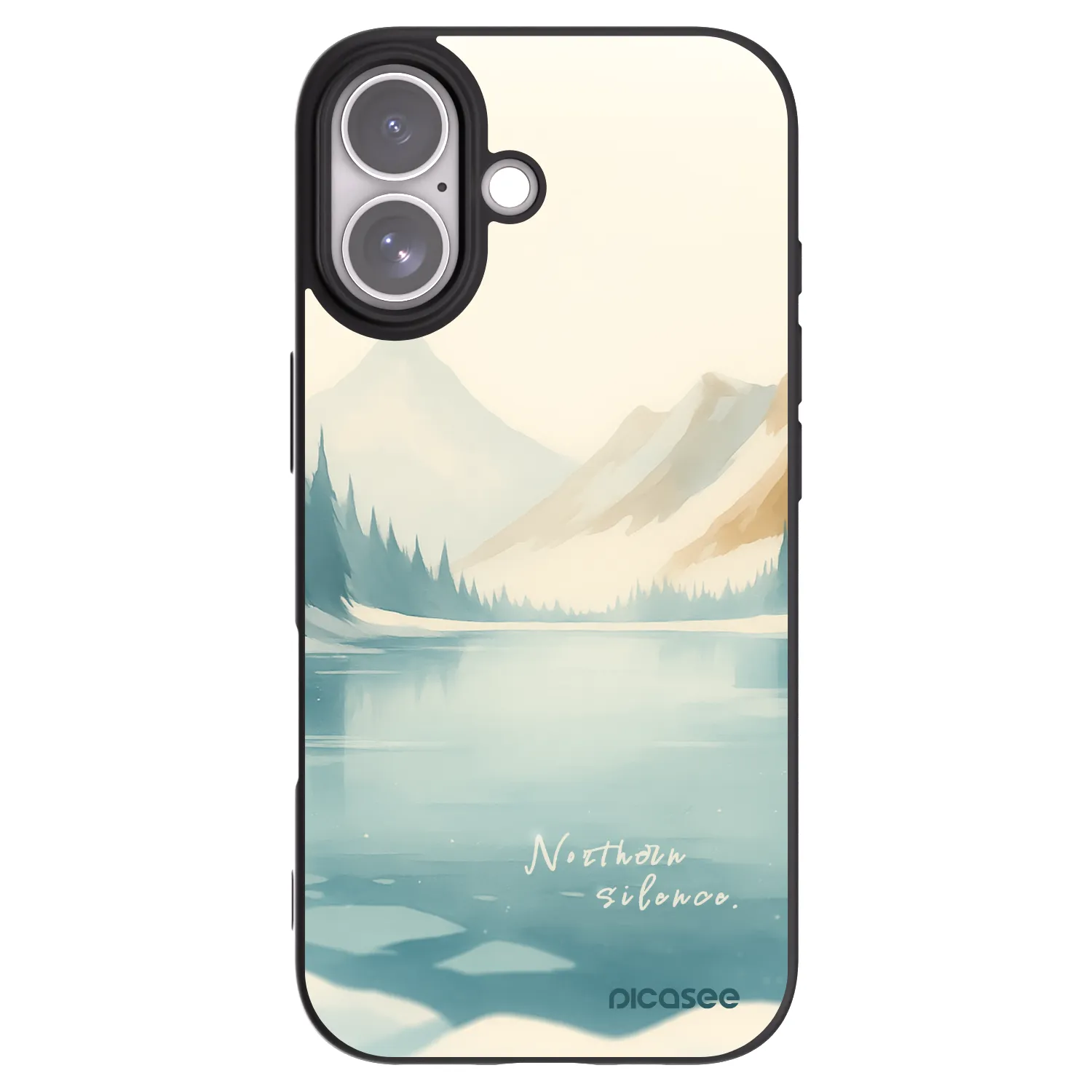 Picasee silikonový černý obal pro Apple iPhone 17 - NOTHERN SILENCE