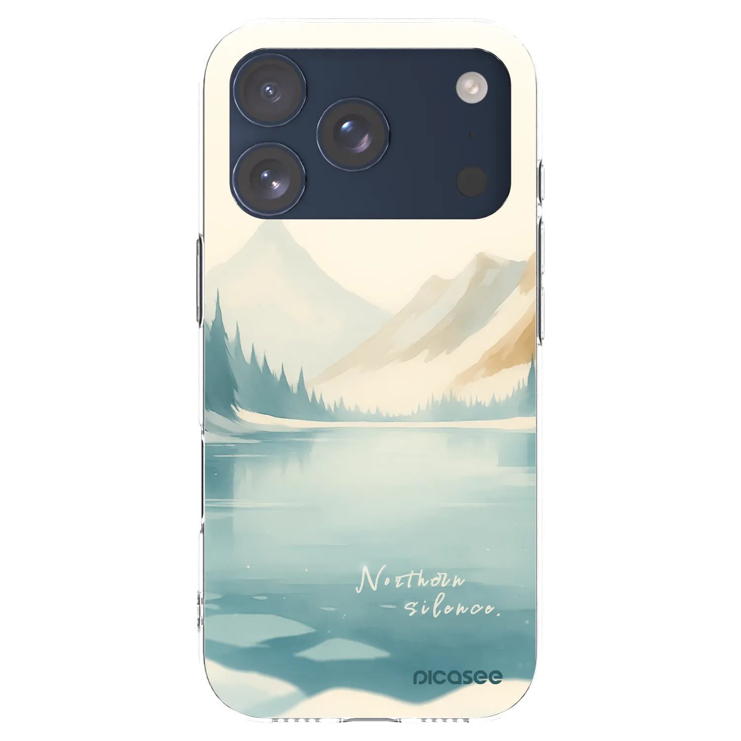 Picasee silikonový průhledný obal pro Apple iPhone 17 Pro - NOTHERN SILENCE