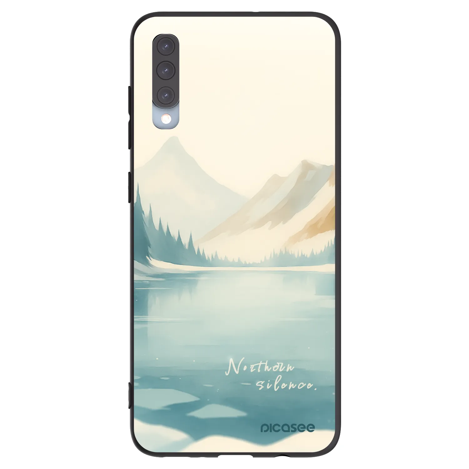 Picasee silikonový černý obal pro Samsung Galaxy A70 A705F - NOTHERN SILENCE