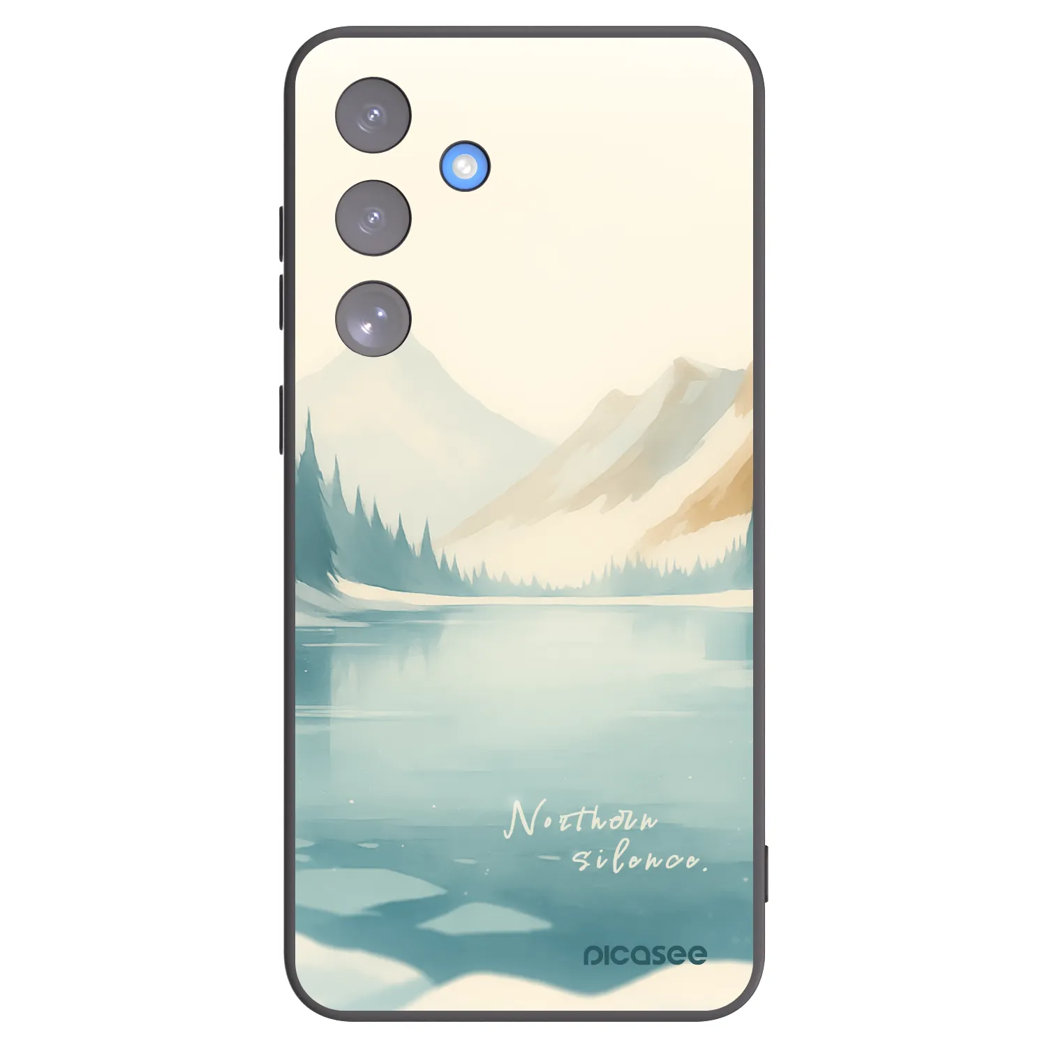 Picasee silikonový černý obal pro Samsung Galaxy S25 FE 5G - NOTHERN SILENCE