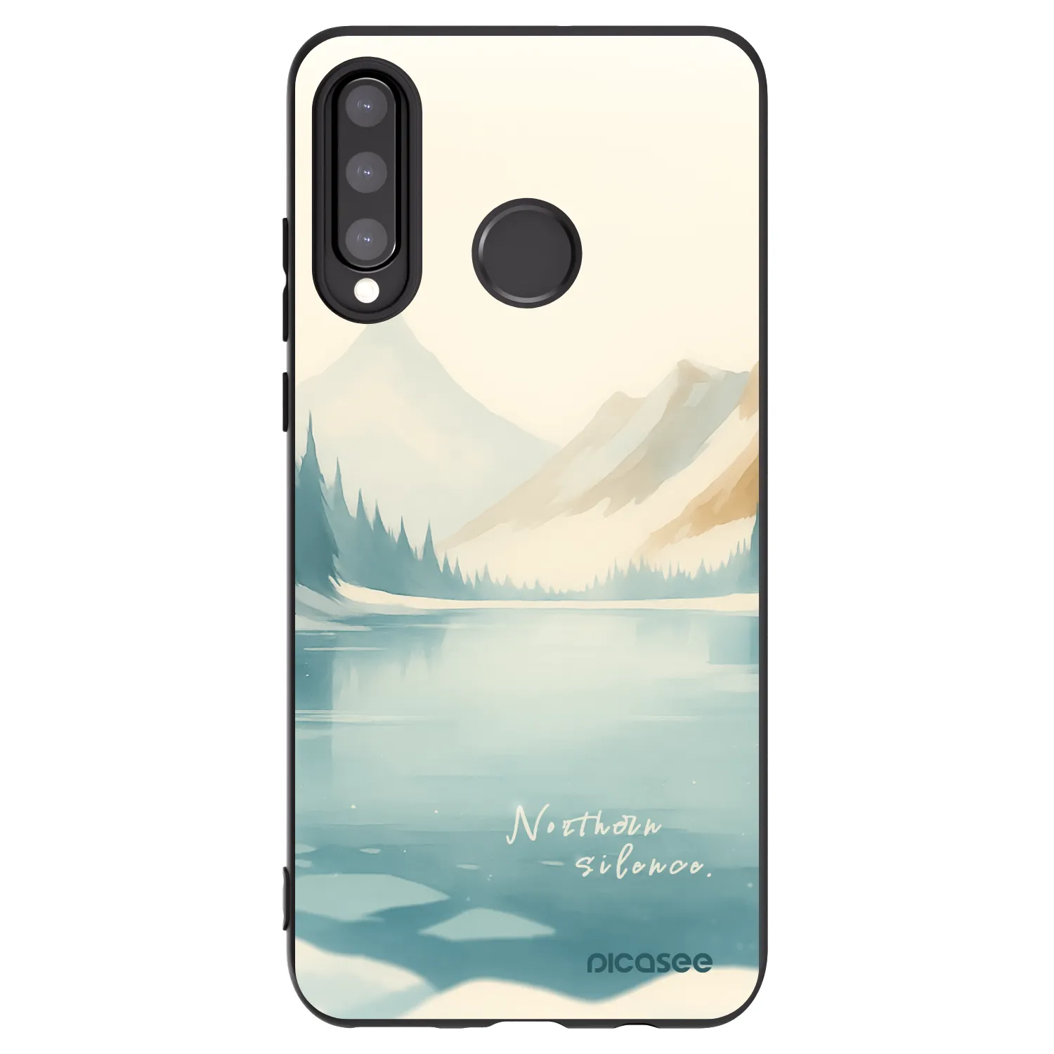 Picasee silikonový černý obal pro Huawei P30 Lite - NOTHERN SILENCE