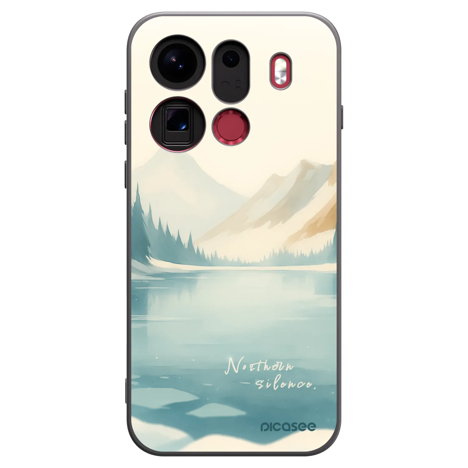 Picasee silikonový černý obal pro OPPO Find X9 Pro - NOTHERN SILENCE