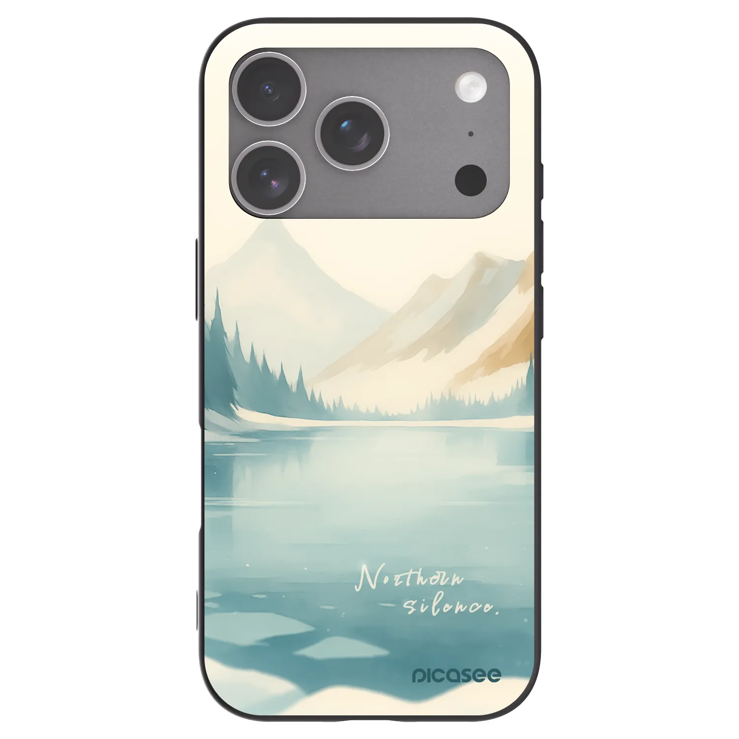 Picasee silikonový černý obal pro Apple iPhone 18 Pro - NOTHERN SILENCE