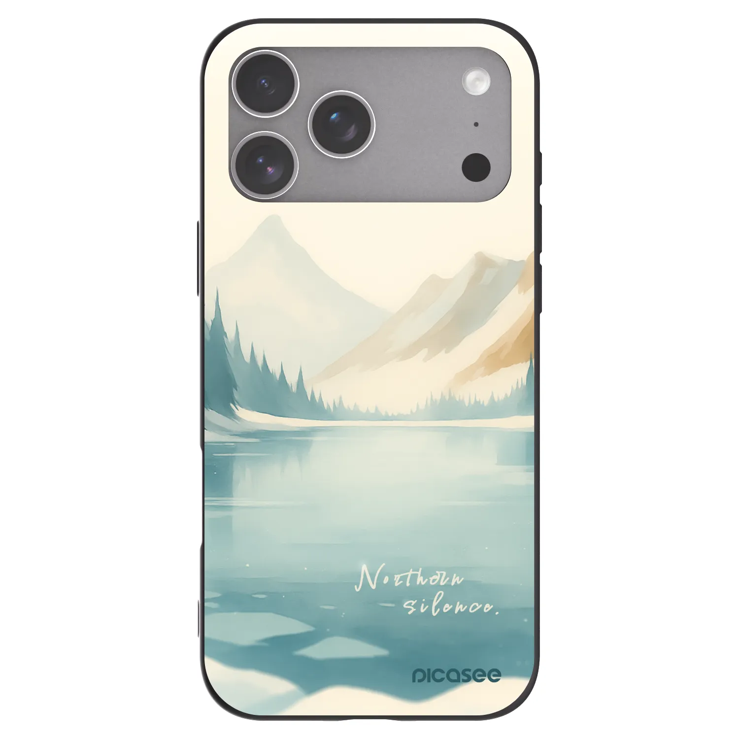 Picasee silikonový černý obal pro Apple iPhone 18 Pro Max - NOTHERN SILENCE