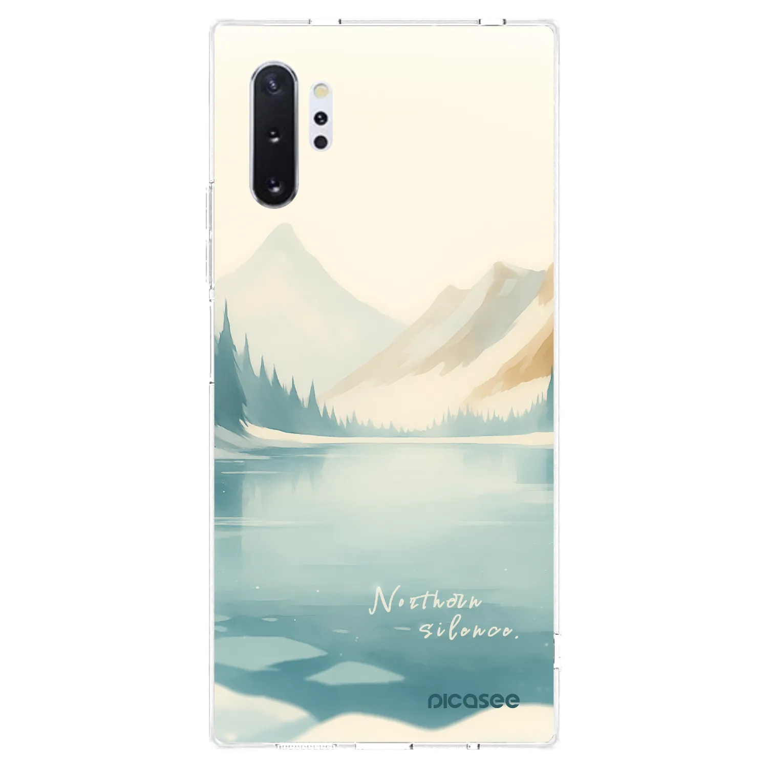 Picasee silikonový průhledný obal pro Samsung Galaxy Note 10+ N975F - NOTHERN SILENCE