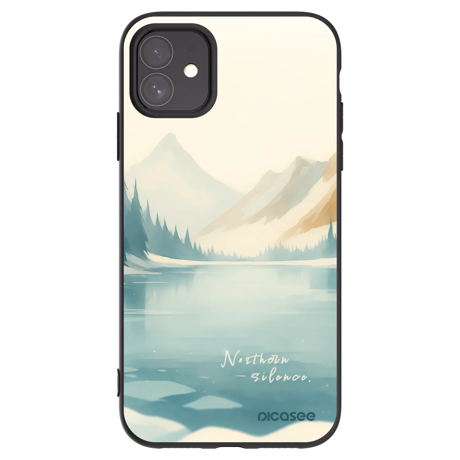 Picasee silikonový černý obal pro Apple iPhone 11 - NOTHERN SILENCE
