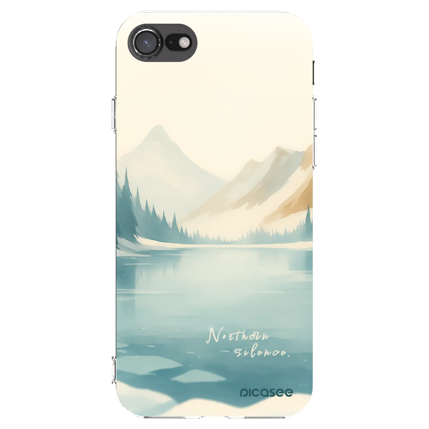 Picasee silikonový průhledný obal pro Apple iPhone 8 - NOTHERN SILENCE