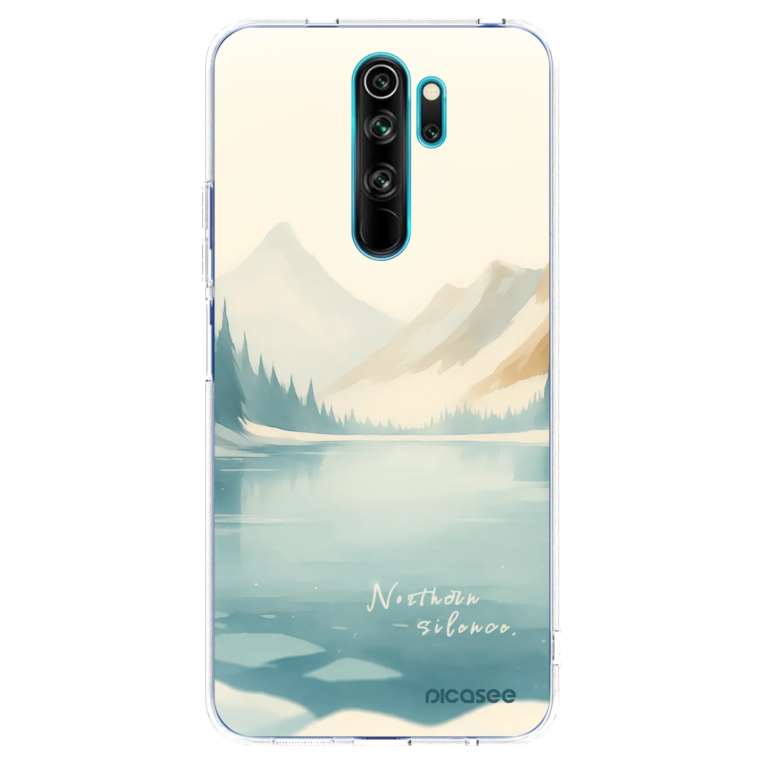 Picasee silikonový průhledný obal pro Xiaomi Redmi Note 8 Pro - NOTHERN SILENCE