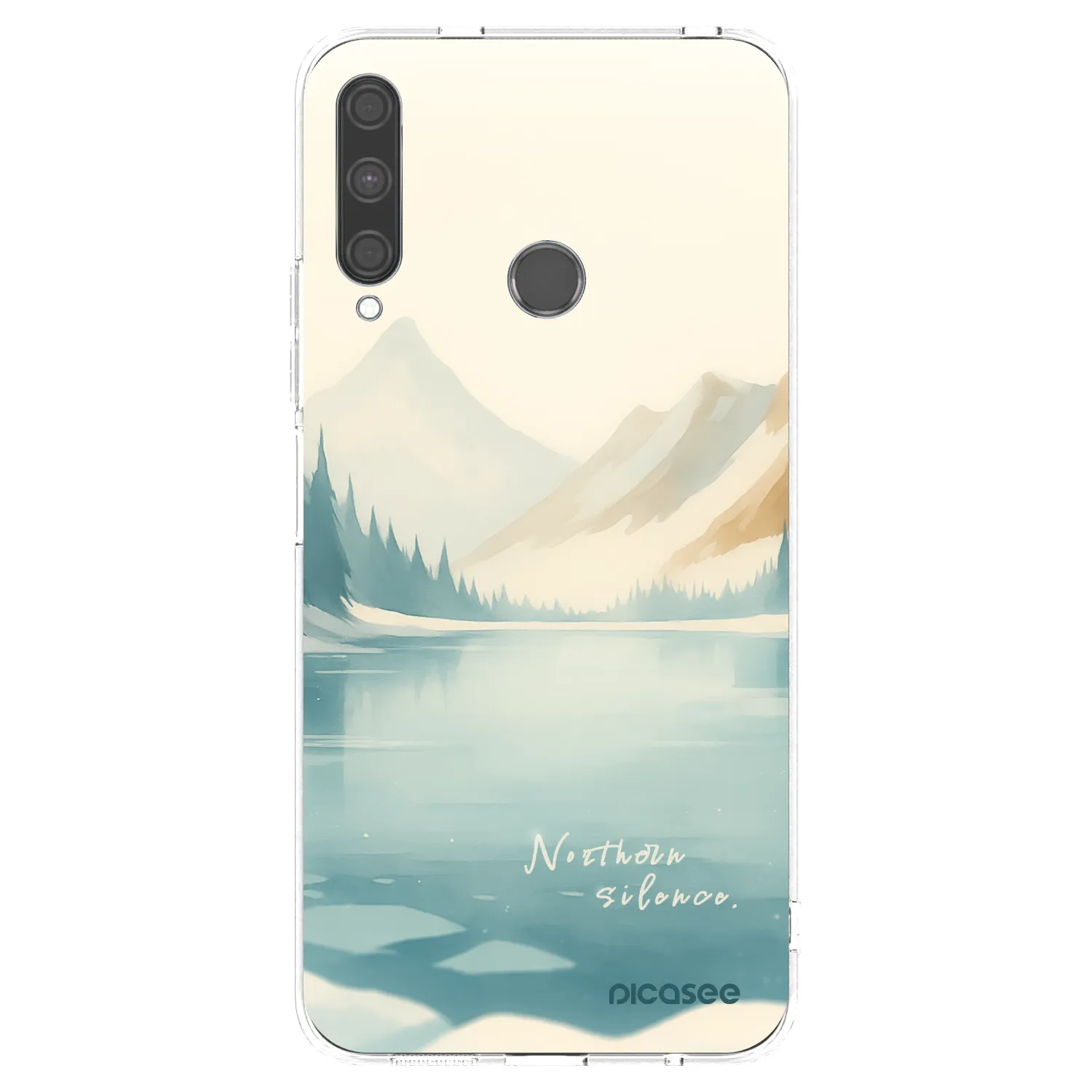 Picasee silikonový průhledný obal pro Huawei P40 Lite E - NOTHERN SILENCE