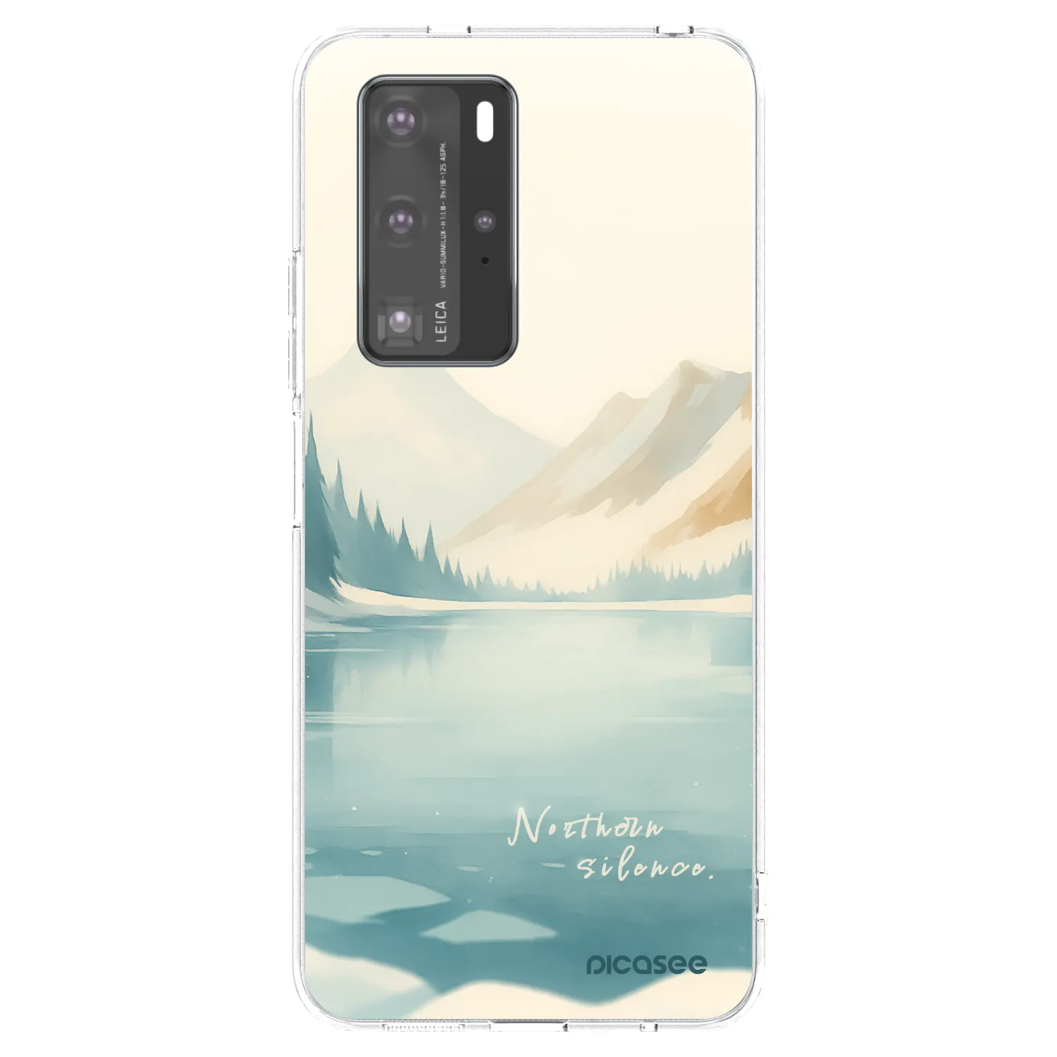 Picasee silikonový průhledný obal pro Huawei P40 Pro - NOTHERN SILENCE