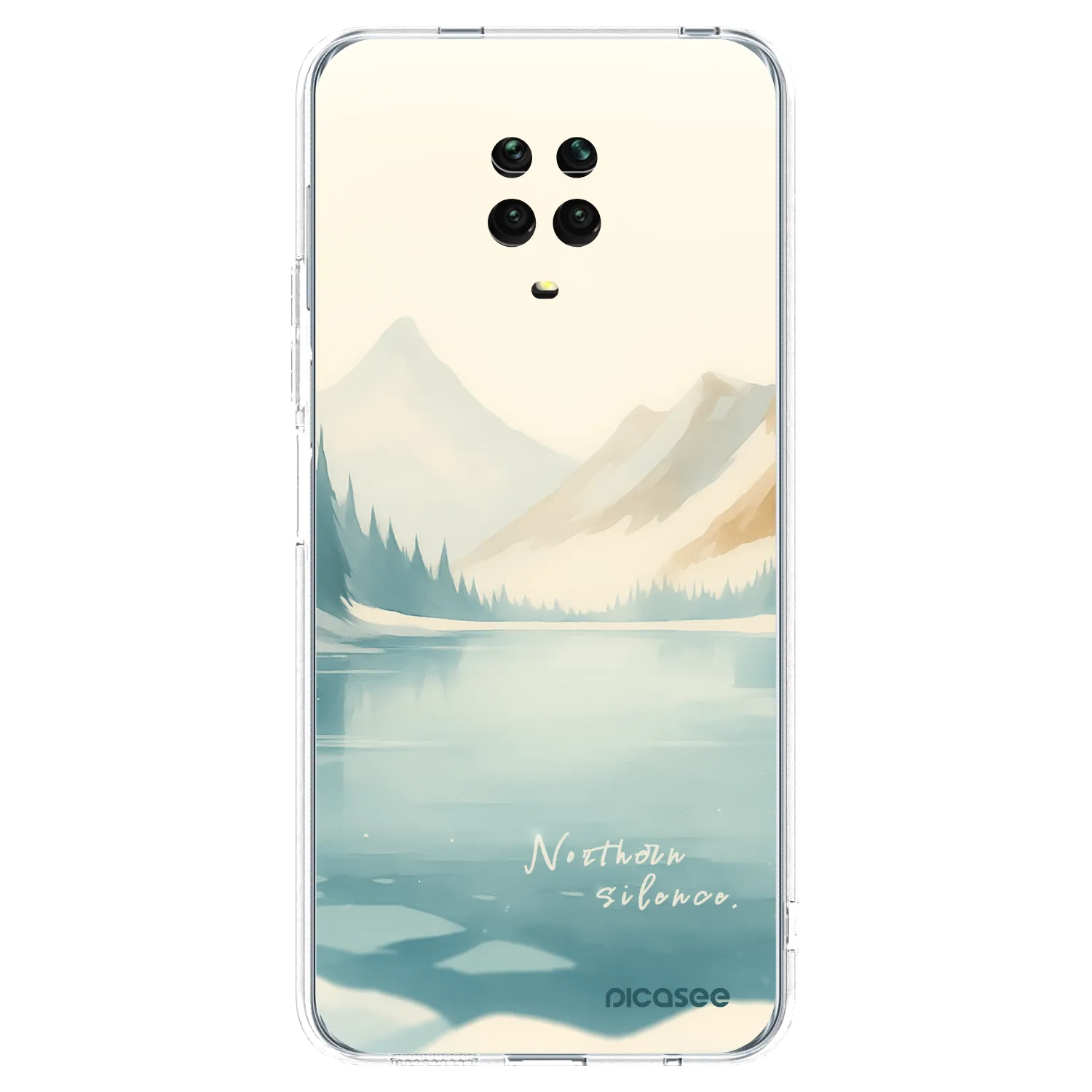 Picasee silikonový průhledný obal pro Xiaomi Redmi Note 9 Pro - NOTHERN SILENCE