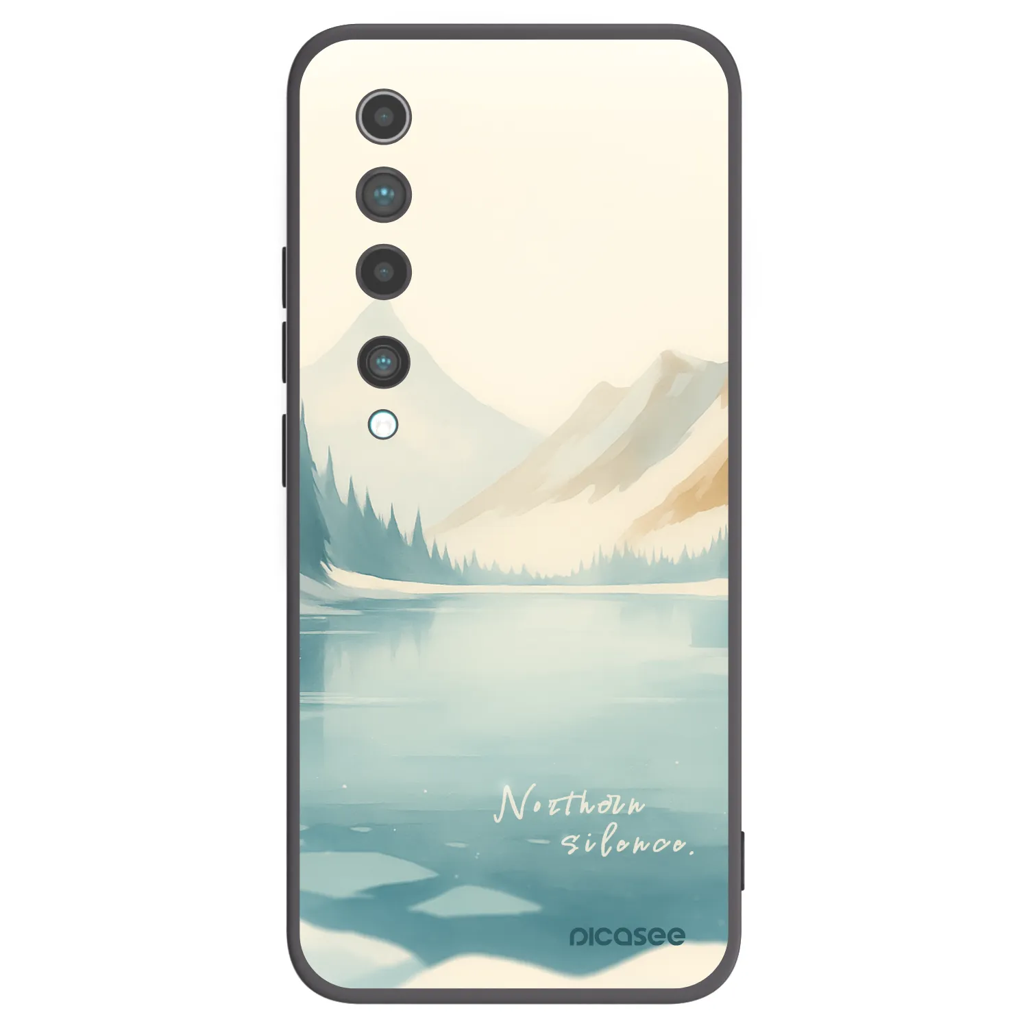 Picasee silikonový černý obal pro Xiaomi Mi 10 - NOTHERN SILENCE