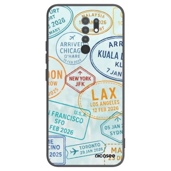 Picasee silikonový černý obal pro Xiaomi Redmi 9 - PASSPORT EDITION