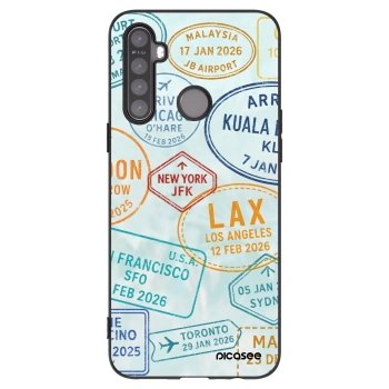 Picasee silikonový černý obal pro Realme 6i - PASSPORT EDITION