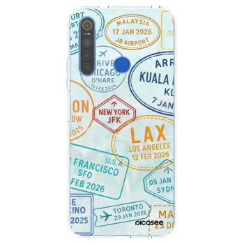 Picasee silikonový průhledný obal pro Realme 5 - PASSPORT EDITION