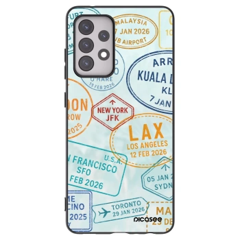 Picasee silikonový černý obal pro Samsung Galaxy A52 5G A525F - PASSPORT EDITION