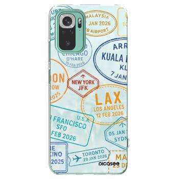 Picasee silikonový průhledný obal pro Xiaomi Redmi Note 10 Pro - PASSPORT EDITION