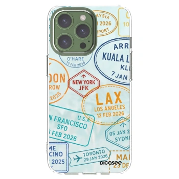 Picasee silikonový průhledný obal pro Apple iPhone 13 Pro - PASSPORT EDITION