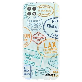 Picasee silikonový průhledný obal pro Samsung Galaxy A22 A226B 5G - PASSPORT EDITION