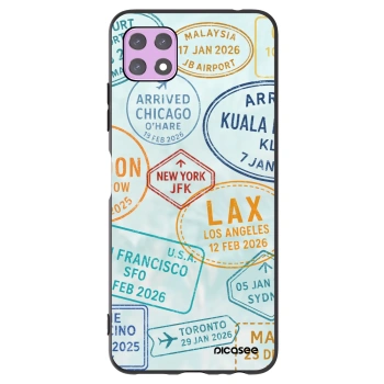 Picasee silikonový černý obal pro Samsung Galaxy A22 A226B 5G - PASSPORT EDITION