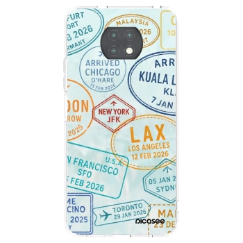 Picasee silikonový průhledný obal pro Xiaomi Redmi Note 9T - PASSPORT EDITION