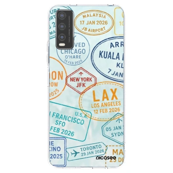 Picasee silikonový průhledný obal pro Vivo Y20s - PASSPORT EDITION