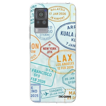 Picasee silikonový průhledný obal pro Vivo X60 Pro 5G - PASSPORT EDITION