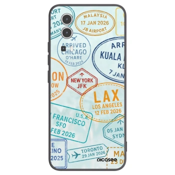 Picasee silikonový černý obal pro Vivo Y72 5G - PASSPORT EDITION