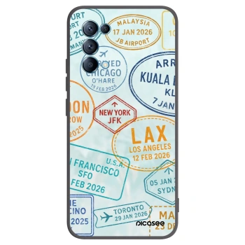 Picasee silikonový černý obal pro OPPO Reno 5 5G - PASSPORT EDITION