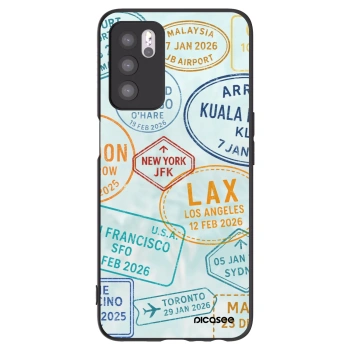 Picasee silikonový černý obal pro OPPO A16s - PASSPORT EDITION