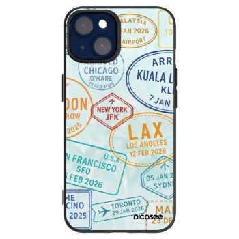 Picasee silikonový černý obal pro Apple iPhone 14 - PASSPORT EDITION