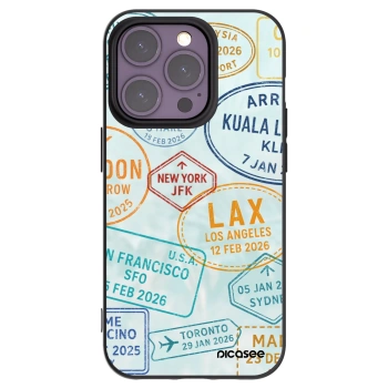 Picasee silikonový černý obal pro Apple iPhone 14 Pro - PASSPORT EDITION