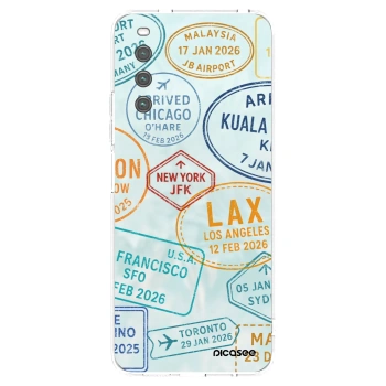 Picasee silikonový průhledný obal pro Sony Xperia 10 IV 5G - PASSPORT EDITION