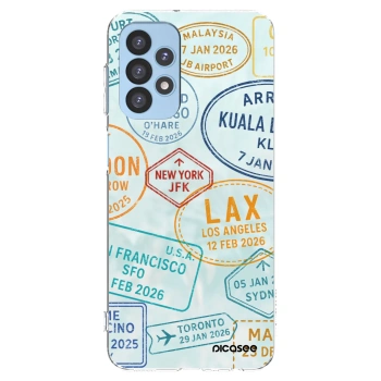 Picasee silikonový průhledný obal pro Samsung Galaxy A23 A235F 4G - PASSPORT EDITION