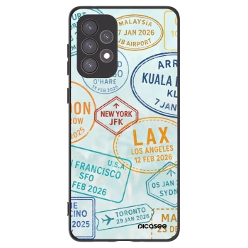 Picasee silikonový černý obal pro Samsung Galaxy A73 5G - PASSPORT EDITION