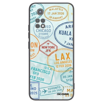Picasee silikonový černý obal pro Xiaomi Redmi Note 11S 5G - PASSPORT EDITION