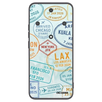Picasee silikonový černý obal pro Honor Magic5 Lite 5G - PASSPORT EDITION