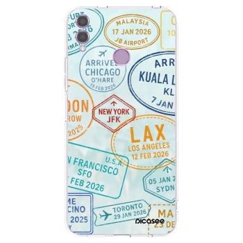 Picasee silikonový průhledný obal pro Honor 8X - PASSPORT EDITION