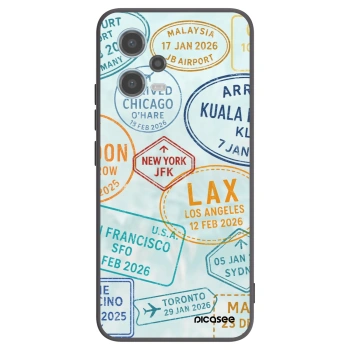Picasee silikonový černý obal pro Xiaomi Redmi Note 12 5G - PASSPORT EDITION