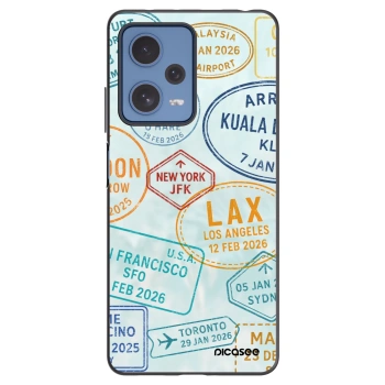 Picasee silikonový černý obal pro Xiaomi Redmi Note 12 Pro 5G - PASSPORT EDITION