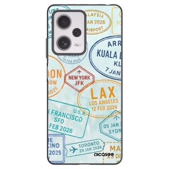 Picasee silikonový černý obal pro Xiaomi Redmi Note 12 Pro+ 5G - PASSPORT EDITION