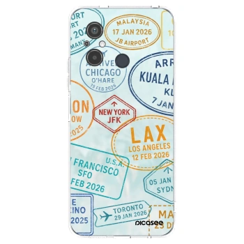 Picasee silikonový průhledný obal pro Xiaomi Redmi 12C - PASSPORT EDITION