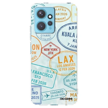 Picasee silikonový průhledný obal pro Xiaomi Redmi Note 12 4G - PASSPORT EDITION
