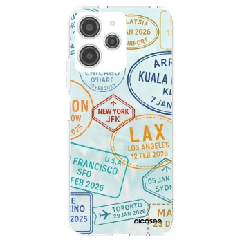 Picasee silikonový průhledný obal pro Xiaomi Redmi 12 4G - PASSPORT EDITION
