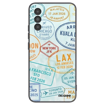 Picasee silikonový černý obal pro Samsung Galaxy A04s A047F - PASSPORT EDITION