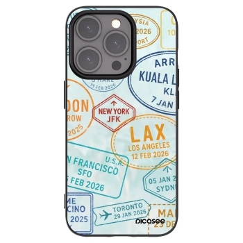 Picasee silikonový černý obal pro Apple iPhone 15 Pro - PASSPORT EDITION