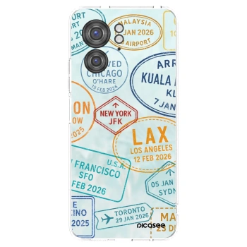 Picasee silikonový průhledný obal pro Motorola Edge 40 - PASSPORT EDITION