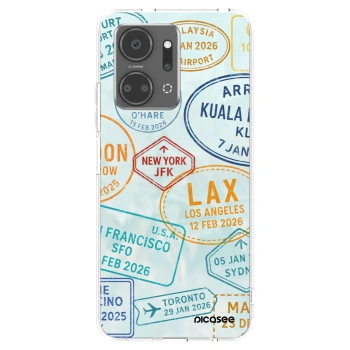 Picasee silikonový průhledný obal pro Honor X7a - PASSPORT EDITION