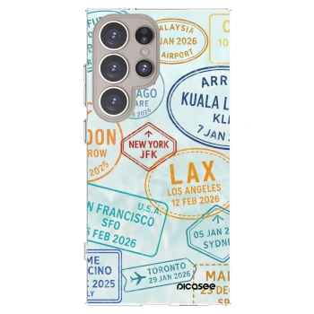 Picasee silikonový průhledný obal pro Samsung Galaxy S24 Ultra S928B 5G - PASSPORT EDITION