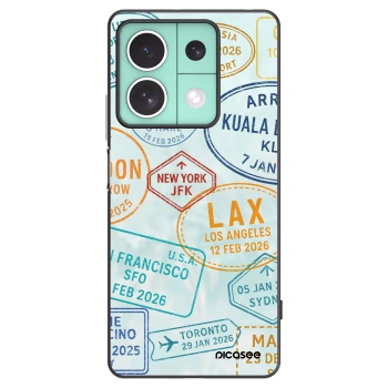 Picasee silikonový černý obal pro Xiaomi Redmi Note 13 5G - PASSPORT EDITION